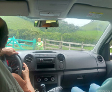 Equipe da secretaria da Saúde percorre as áreas mais remotas do município de Adrianópolis em busca de pessoas não vacinadas contra a febre amarela.  Adrianópolis, 28/02/2019  -  Foto: Divulgação SESA