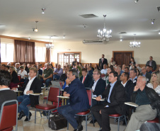 Diretores da Secretaria de Desenvolvimento Sustentável e Turismo e os chefes regionais do Instituto Água e Terra (IAT) se reuniram nessa quarta e quinta-feira (27 e 28) em Curitiba para se apresentarem e discutirem a nova estrutura e novos projetos da Secretaria. -  Curitiba, 01/03/2019  -  Foto: Divulgação IAT