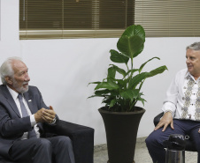 O governador em exercício Darci Piana, reuniu-se com o prefeito de Prudentópolis, Adelmo Luiz Klosowski na sede do executivo municipal. Prudentópolis, 06-03-19.Foto: Arnaldo Alves / ANPr.