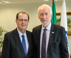 O governador em exercício Darci Piana recebe o presidente da Paraná Turismo, João Jacob Mehl  e representantes do G5 nesta quinta-feira (7) no Palácio Iguaçu.   Curitiba, 07/03/2019 -  Foto: Geraldo Bubniak/ANPr