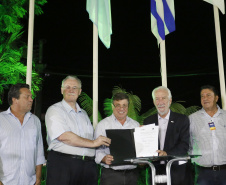 O governador em exercício Darci Piana, participa da abertura 45ª Expo Umuarama e 18ª Feira Internacional. Participaram: prefeito de Umuarama, Celso Pozzobom; os secretários: do Meio Ambiente e Recursos Hídricos, Márcio Nunes; da Agricultura, Norberto Ortigara; presidente da Sociedade Rural de Umuarama, Milton Gaiari; entre outros.Umuarama, 07-03-19.Foto: Arnaldo Alves / ANPr.