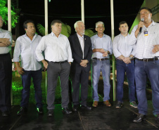 O governador em exercício Darci Piana, participa da abertura 45ª Expo Umuarama e 18ª Feira Internacional. Participaram: prefeito de Umuarama, Celso Pozzobom; os secretários: do Meio Ambiente e Recursos Hídricos, Márcio Nunes; da Agricultura, Norberto Ortigara; presidente da Sociedade Rural de Umuarama, Milton Gaiari; entre outros. N/F: presidente da Sociedade Rural, Milton Gaiari.Umuarama, 07-03-19.Foto: Arnaldo Alves / ANPr.