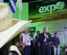 O governador em exercício Darci Piana, participa da abertura 45ª Expo Umuarama e 18ª Feira Internacional. Participaram: prefeito de Umuarama, Celso Pozzobom; os secretários: do Meio Ambiente e Recursos Hídricos, Márcio Nunes; da Agricultura, Norberto Ortigara; presidente da Sociedade Rural de Umuarama, Milton Gaiari; entre outros.Umuarama, 07-03-19.Foto: Arnaldo Alves / ANPr.