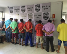 Polícia Civil cumpre mandados de prisão decorrentes de violência contra a mulher em diversas cidades do Paraná nesta sexta-feira (8). A ação conta com a participação de 250 policiais civis e recebeu o nome de Operação Respeito, em alusão ao Dia Internacional da Mulher. As ações tiveram início no sábado de Carnaval e se encerram ao final desta sexta. Foto: Polícia Civil