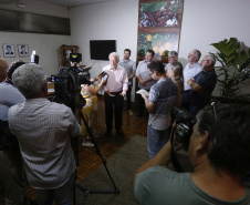 O governador em exercício Darci Piana, participa da abertura da 48ª Exposição Paranavaí - Feira Agropecuária e Industrial de Paranavaí, região noroeste do Estado.  Presentes: presidente da Sociedade Rural do Noroeste do Paraná, Mario Helio de Almeida; secretário de Agricultura, Norbeto Ortigara;  entre outros.Paranavaí, 08-03-19.Foto: Arnaldo Alves / ANPr.