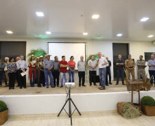 O governador em exercício Darci Piana, participa da abertura da 48ª Exposição Paranavaí - Feira Agropecuária e Industrial de Paranavaí, região noroeste do Estado.  Presentes: presidente da Sociedade Rural do Noroeste do Paraná, Mario Helio de Almeida; secretário de Agricultura, Norbeto Ortigara;  entre outros.Paranavaí, 08-03-19.Foto: Arnaldo Alves / ANPr.