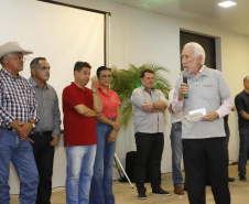 O governador em exercício Darci Piana, participa da abertura da 48ª Exposição Paranavaí - Feira Agropecuária e Industrial de Paranavaí, região noroeste do Estado.  Presentes: presidente da Sociedade Rural do Noroeste do Paraná, Mario Helio de Almeida; secretário de Agricultura, Norbeto Ortigara;  entre outros.Paranavaí, 08-03-19.Foto: Arnaldo Alves / ANPr.