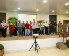 O governador em exercício Darci Piana, participa da abertura da 48ª Exposição Paranavaí - Feira Agropecuária e Industrial de Paranavaí, região noroeste do Estado.  Presentes: presidente da Sociedade Rural do Noroeste do Paraná, Mario Helio de Almeida; secretário de Agricultura, Norbeto Ortigara;  entre outros.Paranavaí, 08-03-19.Foto: Arnaldo Alves / ANPr.