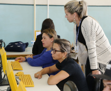 Prova online - Exames da Educação de Jovens e Adultos (EJA) Online 2019, da Secretaria da Educação.  -  Foto: Hedeson Alves/ANPr