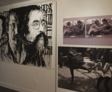 Escritor, poeta, músico, compositor, romancista, tradutor, ensaísta, judoca e publicitário. As diversas faces do paranaense Paulo Leminski estarão presentes na 10ª edição da exposição Múltiplo Leminski, que entra em cartaz em Londrina a partir do dia 14 de março, às 19h30, no Museu Histórico de Londrina.  -  Foto: Divulgação
