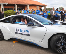 O governador Carlos Massa Ratinho Junior empossa a nova diretoria do Instituto de Tecnologia do Paraná (Tecpar). Tomam posse como diretor-presidente do Tecpar, Fabio Cammarota; diretora comercial, Danielle Portela; o diretor de Desenvolvimento Tecnológico e Inovação, Rafael Rodrigues; e diretor de Administração e Finanças, Arnaldo da Fonseca. Foto: José Fernando Ogura/ANPr