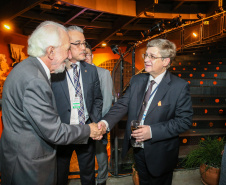 O vice governador Darci Piana no Memorial de Curitiba durante a abertura da 1ª Reunião do Grupo BRICS 2019, grupo econômico formado por autoridades do Brasil, Rússia, Índia, China e África do Sul para debater questões econômicas relacionadas aos países. Curitiba, 13/03/2019 -  Foto: Geraldo Bubniak/ANPr