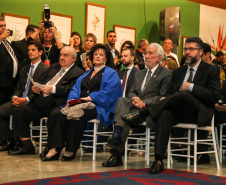 O vice governador Darci Piana no Memorial de Curitiba durante a abertura da 1ª Reunião do Grupo BRICS 2019, grupo econômico formado por autoridades do Brasil, Rússia, Índia, China e África do Sul para debater questões econômicas relacionadas aos países. Curitiba, 13/03/2019 -  Foto: Geraldo Bubniak/ANPr