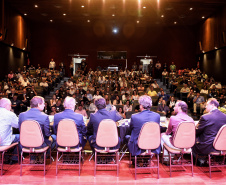 A Secretaria Estadual de Desenvolvimento Sustentável e Turismo realizou nesta quinta-feira (14), a 11ª Reunião Ordinária do R-20, e primeira do ano de 2019, para debater a gestão de Resíduos Sólidos Paraná. O evento foi realizado no Sesc da Esquina, em Curitiba, e reuniu representantes municipais, profissionais da área de resíduos e técnicos municipais que fazem parte do Grupo R-20.  -  Curitiba, 14/03/2019  -  Foto: Denis Ferreira Netto/Desenvolvimento Sustentável