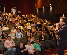 A Secretaria Estadual de Desenvolvimento Sustentável e Turismo realizou nesta quinta-feira (14), a 11ª Reunião Ordinária do R-20, e primeira do ano de 2019, para debater a gestão de Resíduos Sólidos Paraná. O evento foi realizado no Sesc da Esquina, em Curitiba, e reuniu representantes municipais, profissionais da área de resíduos e técnicos municipais que fazem parte do Grupo R-20.  -  Curitiba, 14/03/2019  -  Foto: Denis Ferreira Netto/Desenvolvimento Sustentável
