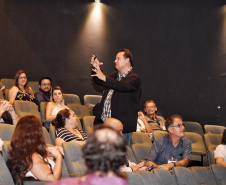 A Secretaria Estadual de Desenvolvimento Sustentável e Turismo realizou nesta quinta-feira (14), a 11ª Reunião Ordinária do R-20, e primeira do ano de 2019, para debater a gestão de Resíduos Sólidos Paraná. O evento foi realizado no Sesc da Esquina, em Curitiba, e reuniu representantes municipais, profissionais da área de resíduos e técnicos municipais que fazem parte do Grupo R-20.  -  Curitiba, 14/03/2019  -  Foto: Denis Ferreira Netto/Desenvolvimento Sustentável