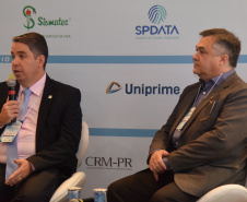  O secretário estadual da Saúde, Beto Preto, fez hoje a palestra de abertura oficial do 12o Seminário Femipa ? Federação das Santas Casas de Misericórdia e Hospitais Beneficentes do Paraná ? e falou sobre os programas do Governo para as instituições filantrópicas.Curitiba, 14/03/2019  -  Foto: Diogo Pracz/SESA