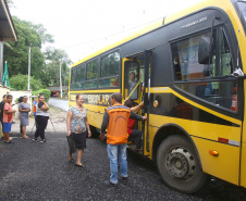 A Coordenadoria Estadual de Proteção e Defesa Civil realiza simulado de abandono com comunidade em área de risco de Morretes, no Litoral do Paraná.  -  Morretes, 16/03/2019  -  Foto: Jaelson Lucas/ANPr