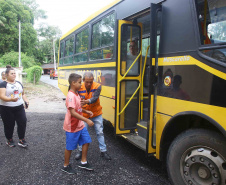 A Coordenadoria Estadual de Proteção e Defesa Civil realiza simulado de abandono com comunidade em área de risco de Morretes, no Litoral do Paraná.  -  Morretes, 16/03/2019  -  Foto: Jaelson Lucas/ANPr