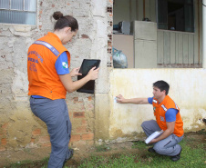 A Coordenadoria Estadual de Proteção e Defesa Civil realiza simulado de abandono com comunidade em área de risco de Morretes, no Litoral do Paraná.  -  Morretes, 16/03/2019  -  Foto: Jaelson Lucas/ANPr