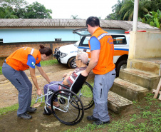 A Coordenadoria Estadual de Proteção e Defesa Civil realiza simulado de abandono com comunidade em área de risco de Morretes, no Litoral do Paraná.  -  Morretes, 16/03/2019  -  Foto: Jaelson Lucas/ANPr