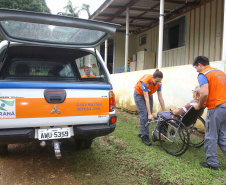 A Coordenadoria Estadual de Proteção e Defesa Civil realiza simulado de abandono com comunidade em área de risco de Morretes, no Litoral do Paraná.  -  Morretes, 16/03/2019  -  Foto: Jaelson Lucas/ANPr