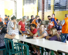 A Coordenadoria Estadual de Proteção e Defesa Civil realiza simulado de abandono com comunidade em área de risco de Morretes, no Litoral do Paraná. Morretes,16/03/2019 Foto:Jaelson Lucas ANPr