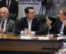 Governador Carlos Massa Ratinho Júnior coordena reunião com o secretariado  -  Curitiba, 19/03/2019  -  Foto: José Fernando Ogura/ANPr