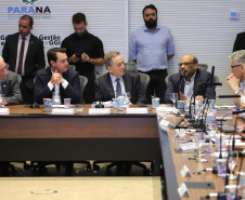 Governador Carlos Massa Ratinho Júnior coordena reunião com o secretariado  -  Curitiba, 19/03/2019  -  Foto: José Fernando Ogura/ANPr