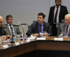 Governador Carlos Massa Ratinho Júnior coordena reunião com o secretariado  -  Curitiba, 19/03/2019  -  Foto: José Fernando Ogura/ANPr