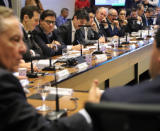 Governador Carlos Massa Ratinho Júnior coordena reunião com o secretariado  -  Curitiba, 19/03/2019  -  Foto: José Fernando Ogura/ANPr