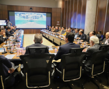 Governador Carlos Massa Ratinho Júnior coordena reunião com o secretariado  -  Curitiba, 19/03/2019  -  Foto: José Fernando Ogura/ANPr