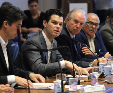 Governador Carlos Massa Ratinho Júnior coordena reunião com o secretariado  -  Curitiba, 19/03/2019  -  Foto: José Fernando Ogura/ANPr