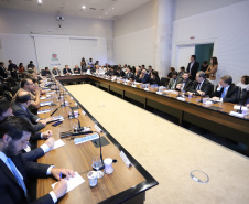 Governador Carlos Massa Ratinho Júnior coordena reunião com o secretariado  -  Curitiba, 19/03/2019  -  Foto: José Fernando Ogura/ANPr