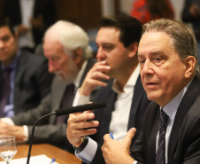 Governador Carlos Massa Ratinho Júnior coordena reunião com o secretariado  -  Curitiba, 19/03/2019  -  Foto: Rodrigo Félix Leal/ANPr