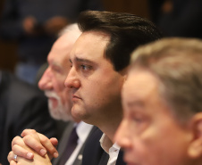 Governador Carlos Massa Ratinho Júnior coordena reunião com o secretariado  -  Curitiba, 19/03/2019  -  Foto: Rodrigo Félix Leal/ANPr