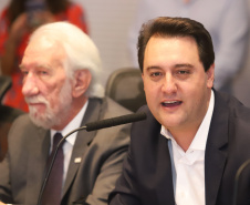 Governador Carlos Massa Ratinho Júnior coordena reunião com o secretariado  -  Curitiba, 19/03/2019  -  Foto: Rodrigo Félix Leal/ANPr