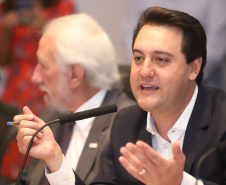Governador Carlos Massa Ratinho Júnior coordena reunião com o secretariado  -  Curitiba, 19/03/2019  -  Foto: Rodrigo Félix Leal/ANPr