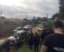 A Polícia Civil do Paraná deflagrou nesta terça-feira (19) a Operação ?Proteção Integral? com o objetivo de combater o abuso e a exploração sexual de crianças e adolescentes. Onze mandados de busca e apreensão foram cumpridos em oito cidades do Estado ? Curitiba, Almirante Tamandaré, Londrina, Foz do Iguaçu, Cascavel, Palmas, Pato Branco e Cambé.  -  Curitiba, 19/03/2019  -  Foto: Divulgação PCPR