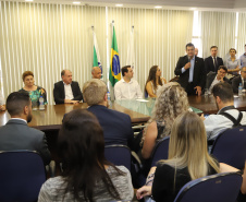 Governador Carlos Massa Ratinho Junior libera recursos para pavimentação asfáltica em Araucária.  -  Araucária, 20/03/2019  -  Foto: José Fernando Ogura/ANPr
