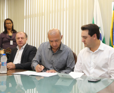 Governador Carlos Massa Ratinho Junior libera recursos para pavimentação asfáltica em Araucária.  -  Araucária, 20/03/2019  -  Foto: José Fernando Ogura/ANPr