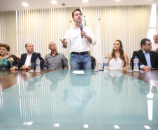 Governador Carlos Massa Ratinho Junior libera recursos para pavimentação asfáltica em Araucária.  -  Araucária, 20/03/2019  -  Foto: José Fernando Ogura/ANPr
