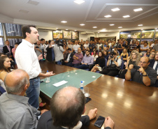 Governador Carlos Massa Ratinho Junior libera recursos para pavimentação asfáltica em Araucária.  -  Araucária, 20/03/2019  -  Foto: José Fernando Ogura/ANPr