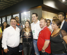 O governador Carlos Massa Ratinho Junior esteve nesta quarta-feira (20) na 12ª edição da Movelpar? Feira de Móveis do Paraná, em Arapongas, Norte do Estado, e destacou a importância da indústria moveleira para a economia paranaense.  -  Arapongas, 20/03/2019  -  Foto: Arnaldo Alves/ANPr
