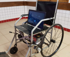 Uma cadeira de rodas conectada a um software que responde a comandos de voz. Esse é apenas um dos projetos desenvolvidos por alunos do Centro de Estadual de Educação Profissional (Ceep) Maria Lydia Cescato Bomtempo, em Assaí, município de cerca de 16 mil habitantes localizado no Norte do Estado. O local oferece cursos técnicos voltados para atender a demanda do setor produtivo da região.   -  Foto: Divulgação CEEP Maria Lydia Cescato Bomtempo