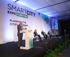 Vice governador Darci Piana participa da segunda edição do Smart City Expo Curitiba 2019. Maior evento de cidades inteligentes do mundo, o Smart City acontece na Expo Barigui. Curitiba, 21/03/2019 -  Foto: Gilson Abreu/ANPr