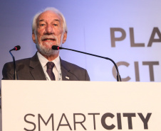 Vice governador Darci Piana participa da segunda edição do Smart City Expo Curitiba 2019. Maior evento de cidades inteligentes do mundo, o Smart City acontece na Expo Barigui. Curitiba, 21/03/2019 -  Foto: Gilson Abreu/ANPr