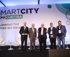 Vice governador Darci Piana participa da segunda edição do Smart City Expo Curitiba 2019. Maior evento de cidades inteligentes do mundo, o Smart City acontece na Expo Barigui. Curitiba, 21/03/2019 -  Foto: Gilson Abreu/ANPr