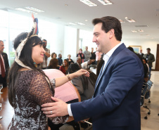 Governador Carlos Massa Ratinho Junior sanciona a lei que institui o Dia Estadual de Luta pela Eliminação da Discriminação Racial. A Lei define que a data será celebrada anualmente em 21 de março.  -  Curitiba, 21/03/2019  -  Foto: Rodrigo Félix Leal/ANPrr