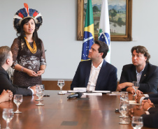 Governador Carlos Massa Ratinho Junior sanciona a lei que institui o Dia Estadual de Luta pela Eliminação da Discriminação Racial. A Lei define que a data será celebrada anualmente em 21 de março.  -  Curitiba, 21/03/2019  -  Foto: Rodrigo Félix Leal/ANPr